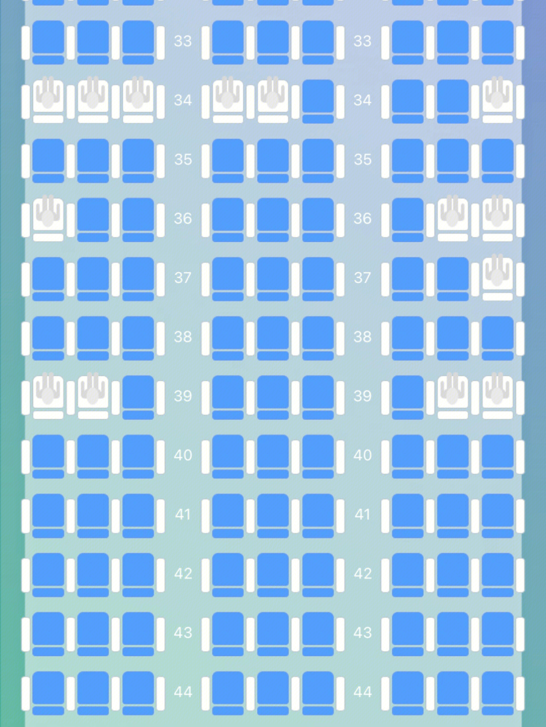 波音787-9座位 座位数图片