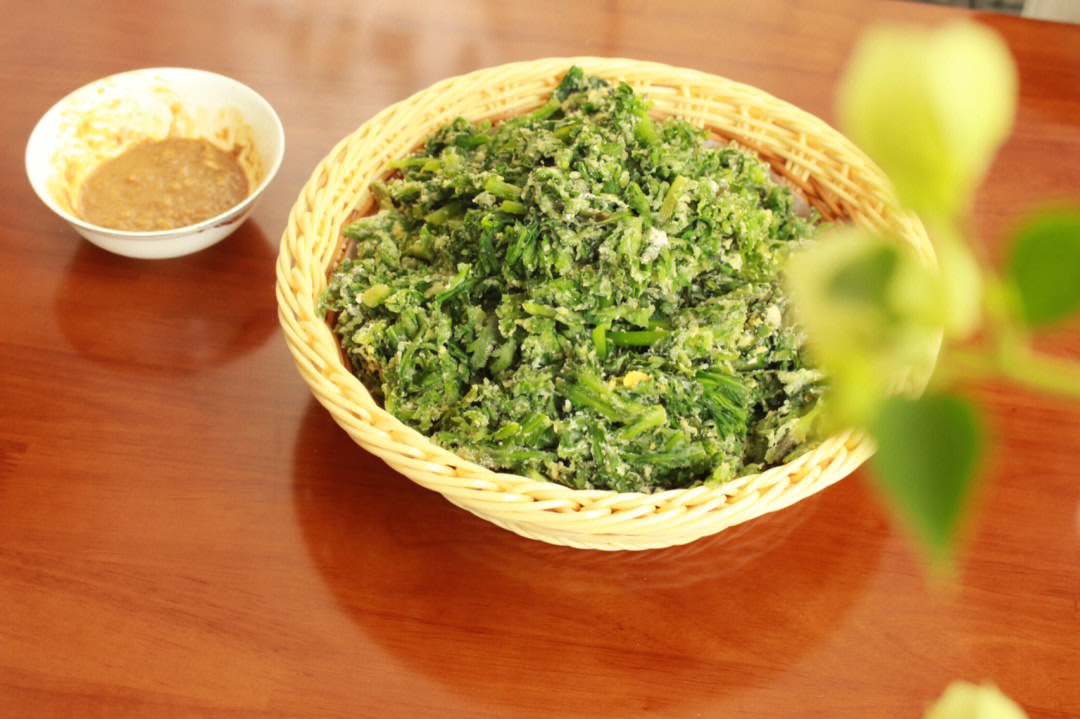 今日午饭蒸茼蒿