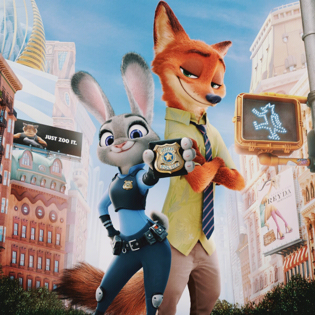 zootopia 疯狂动物城,一部很可爱也很好看的迪士尼电影