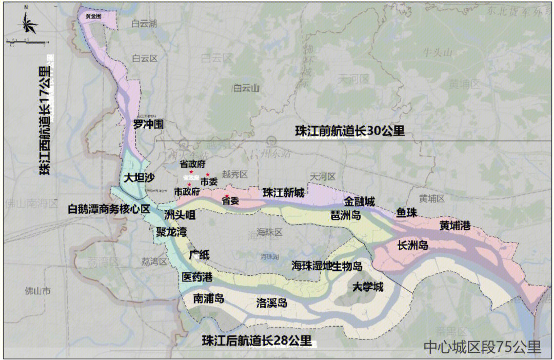 1841年清朝时外国出版的广州珠江地图图31566:广州市海珠区环岛路