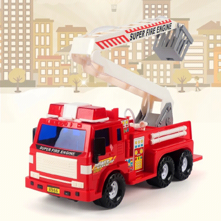 金酷娃玩具消防车图片