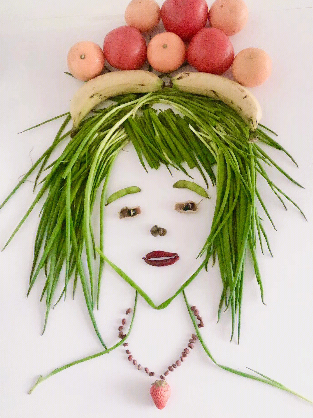 蔬菜创意画美术作品图片
