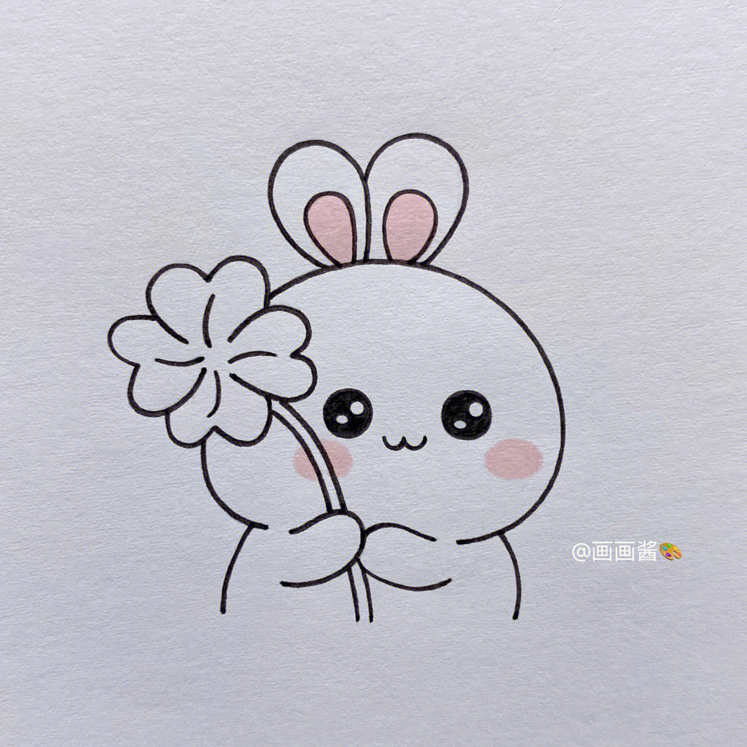 兔子简笔画可爱 简单图片