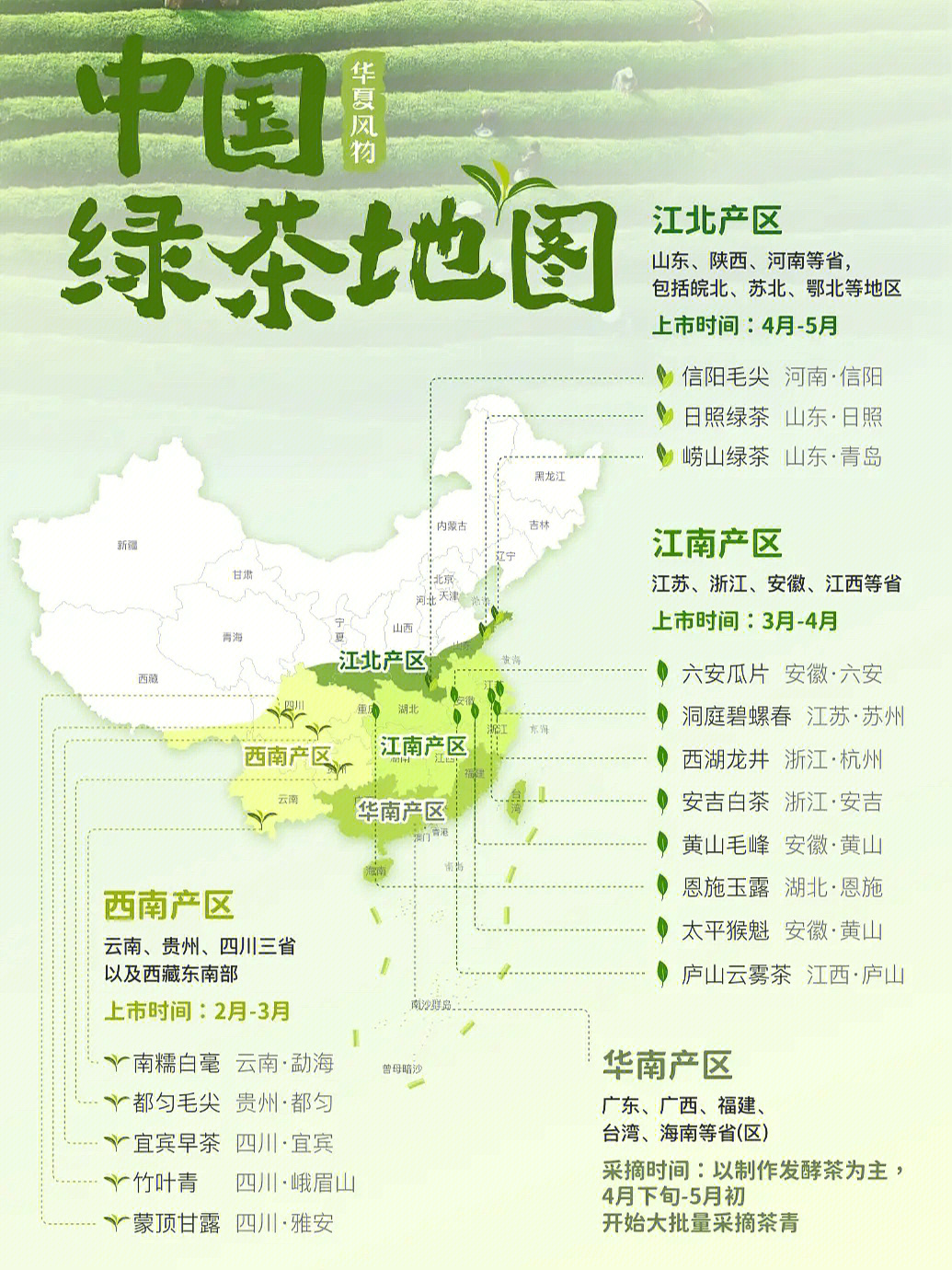 绿白红普洱茶产地查阅图