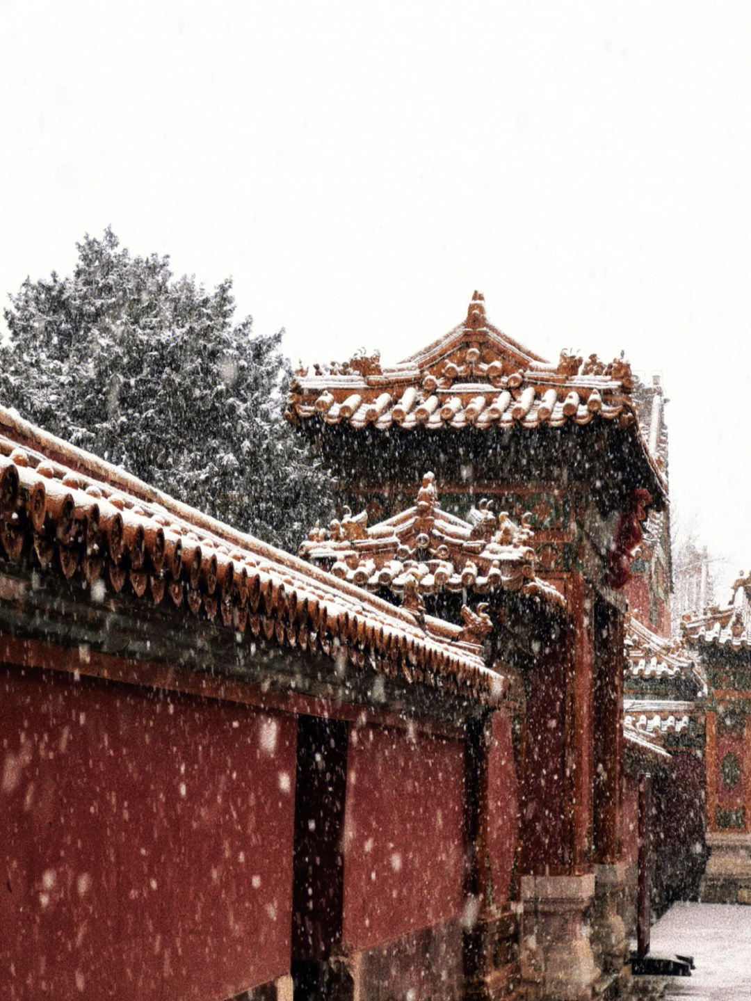 故宫雪景描写图片