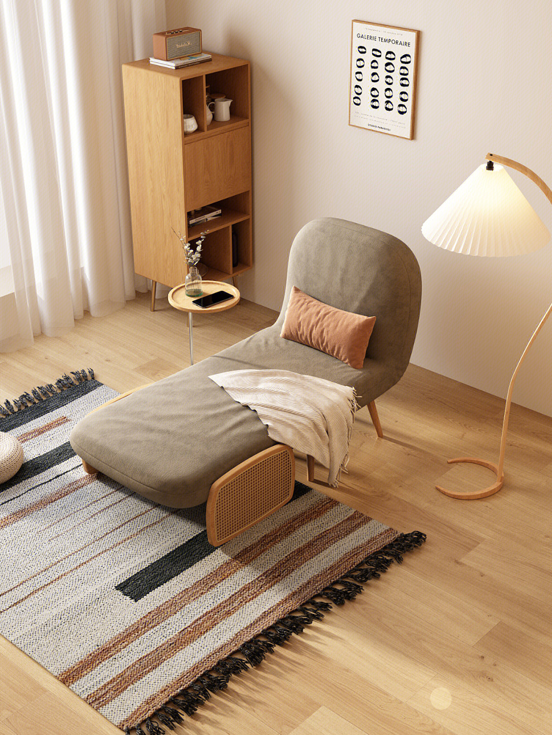 房屋空间小,如何打造合理舒适的休闲空间,一张休闲单人折叠沙发床解决