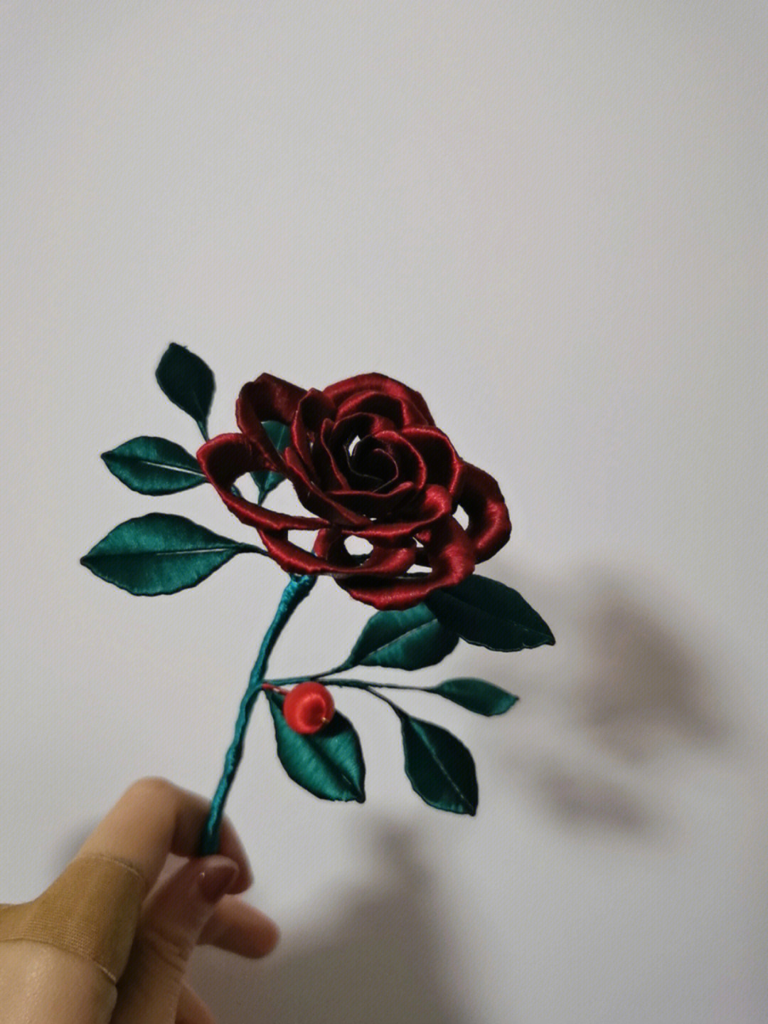 玫瑰花苞缠花图纸图片