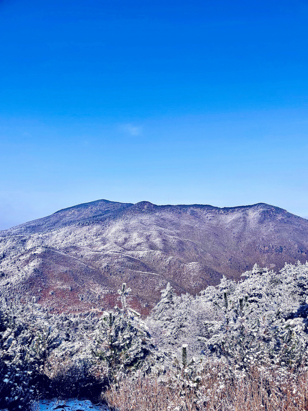 临安百丈岭雪山图片