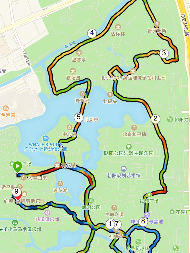 朝阳公园地图平面图图片