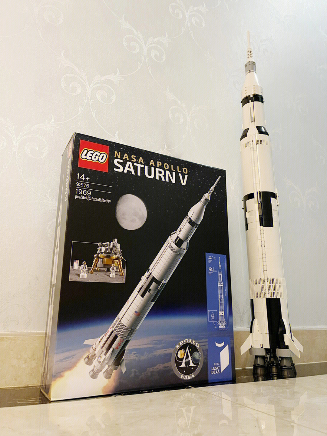 乐高lego92176nasa阿波罗土星五号