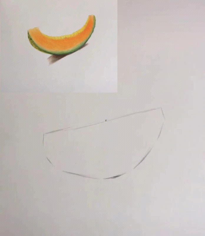 甜瓜的画法图片