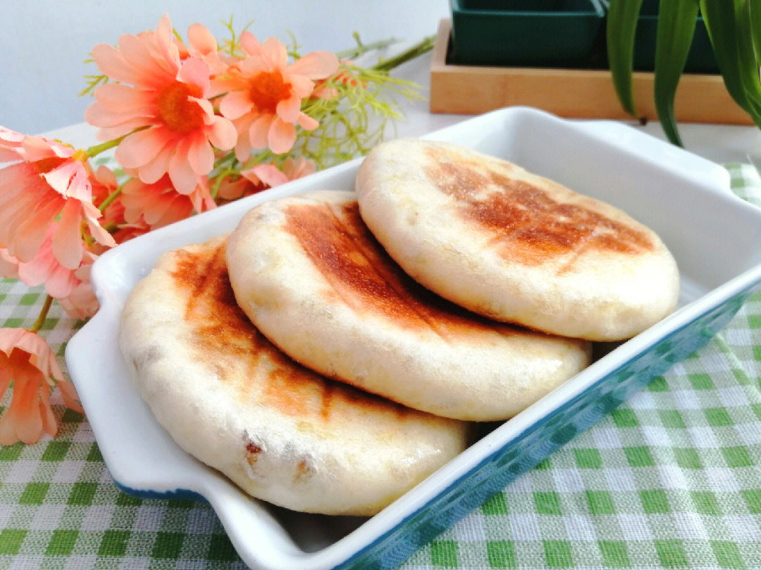 最简单的电饼铛豆沙饼图片