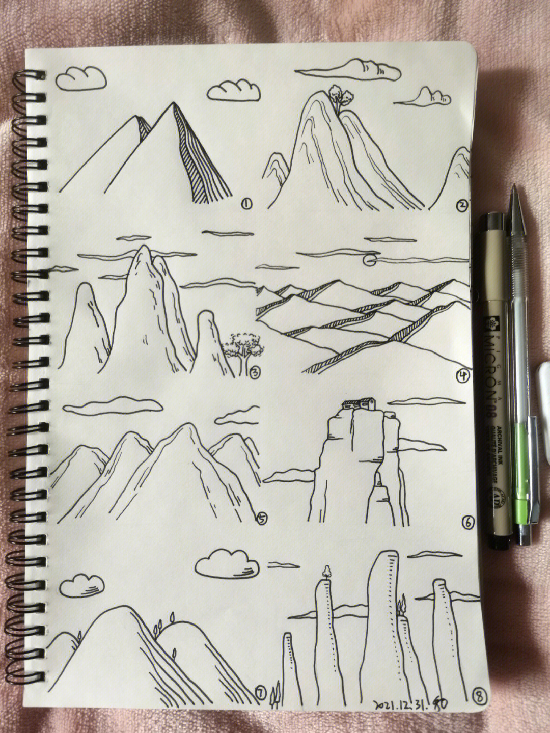 山怎么画简单图片