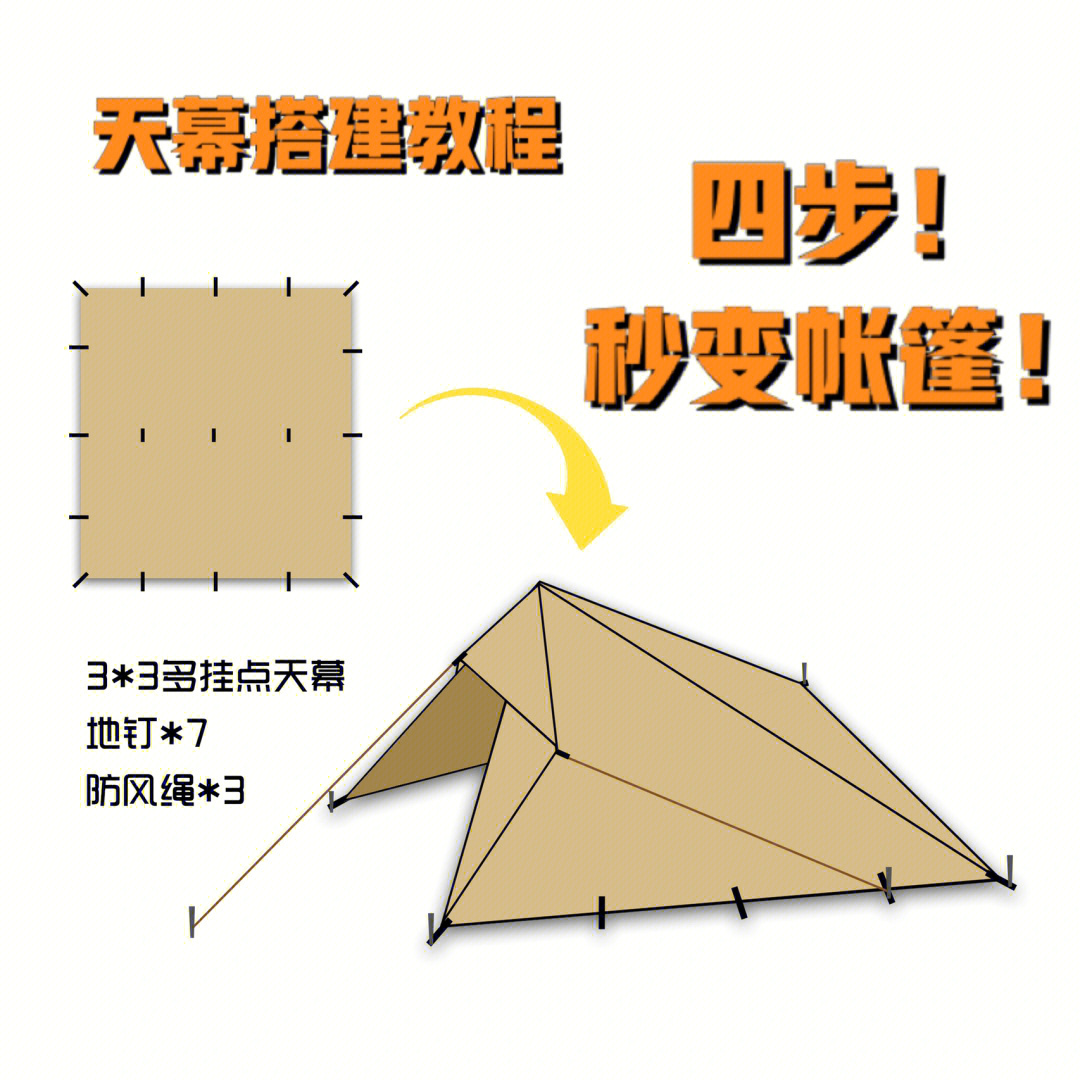 帐篷制作教程图片