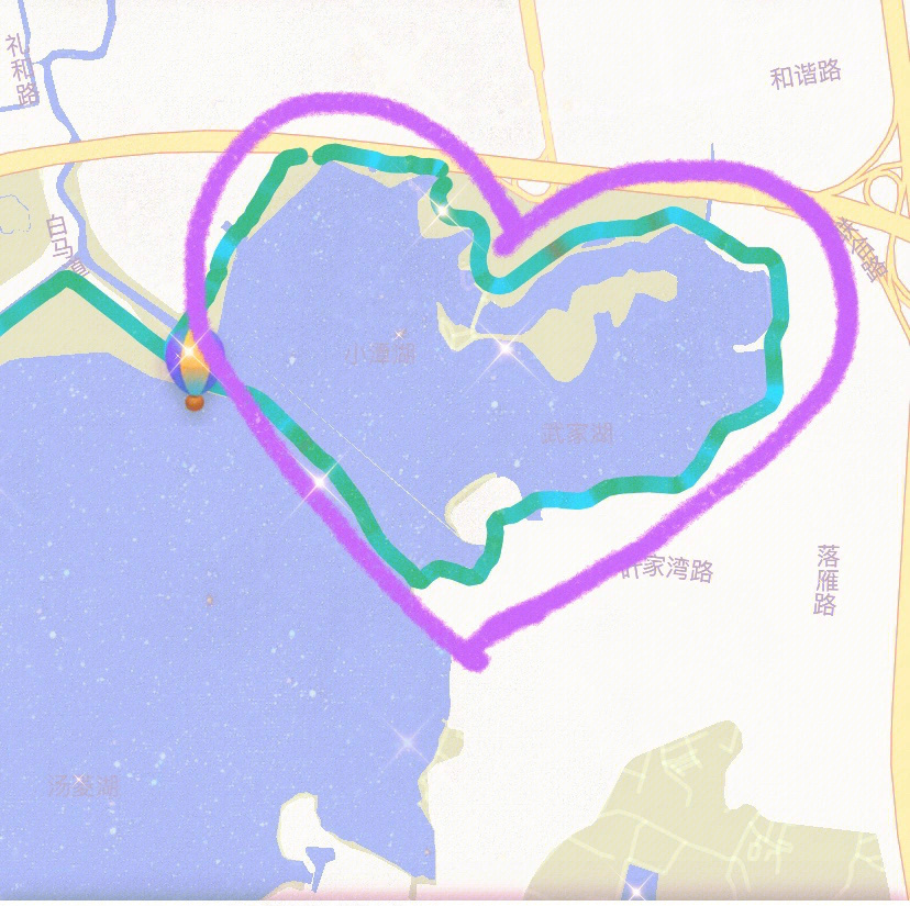 武汉东湖绿道地图图片