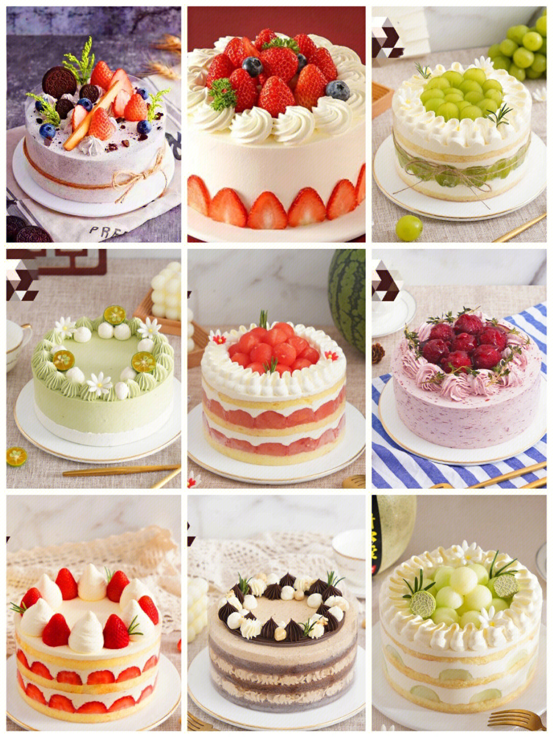 生日蛋糕的种类图片