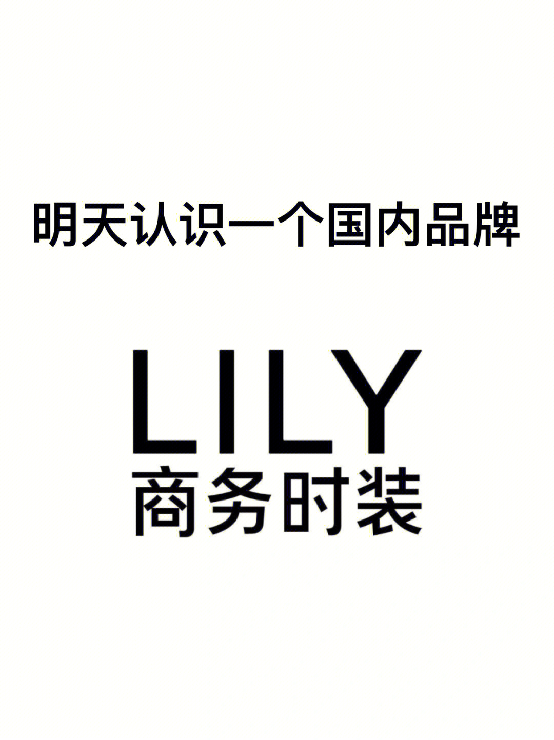 每天认识一个国产品牌lily