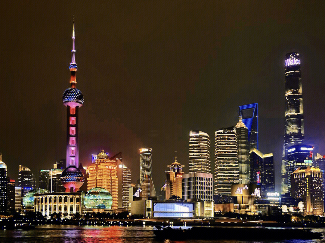 上海夜景实拍 真实图片