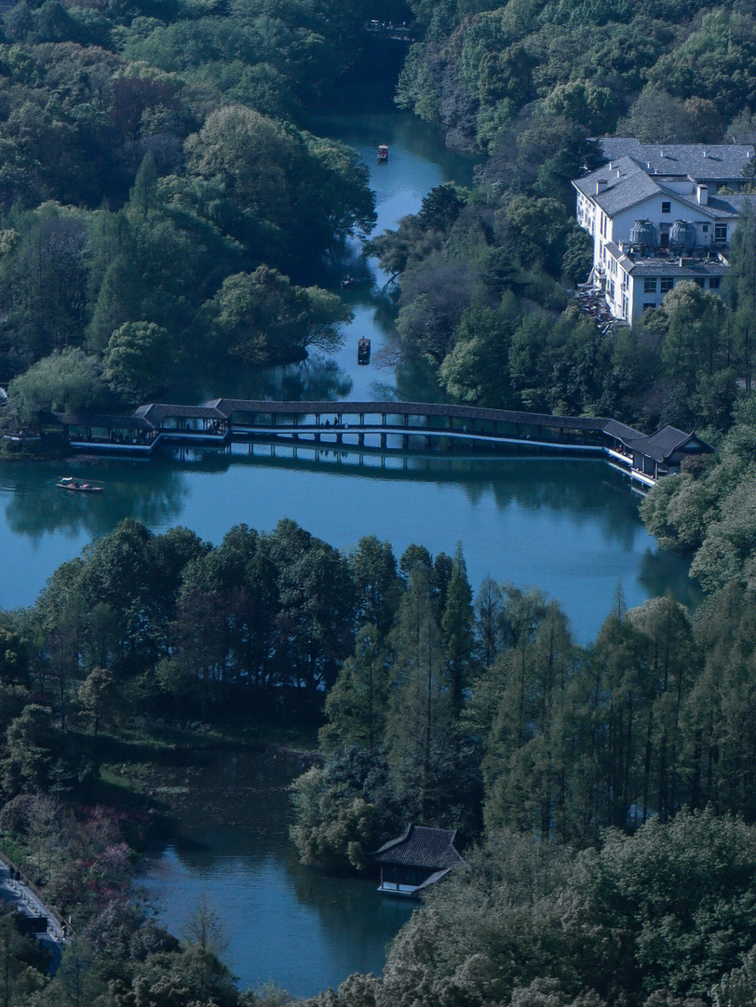 被照片吸引来的杭州九曜山俯瞰西湖全景