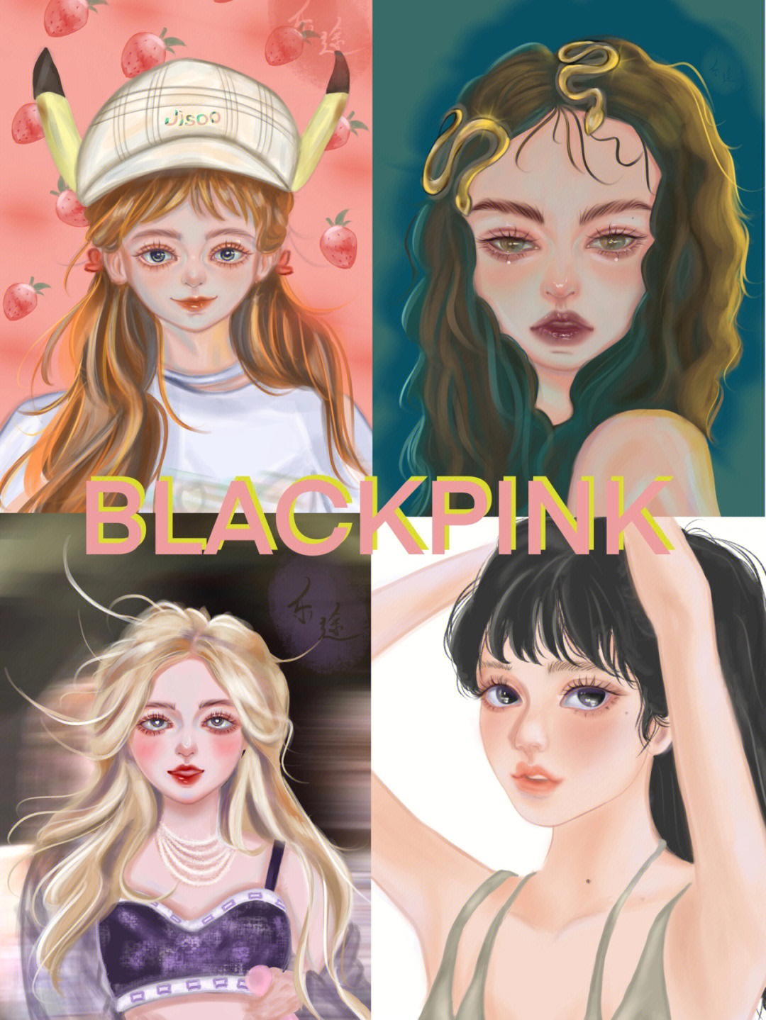 blackpink手抄报图片