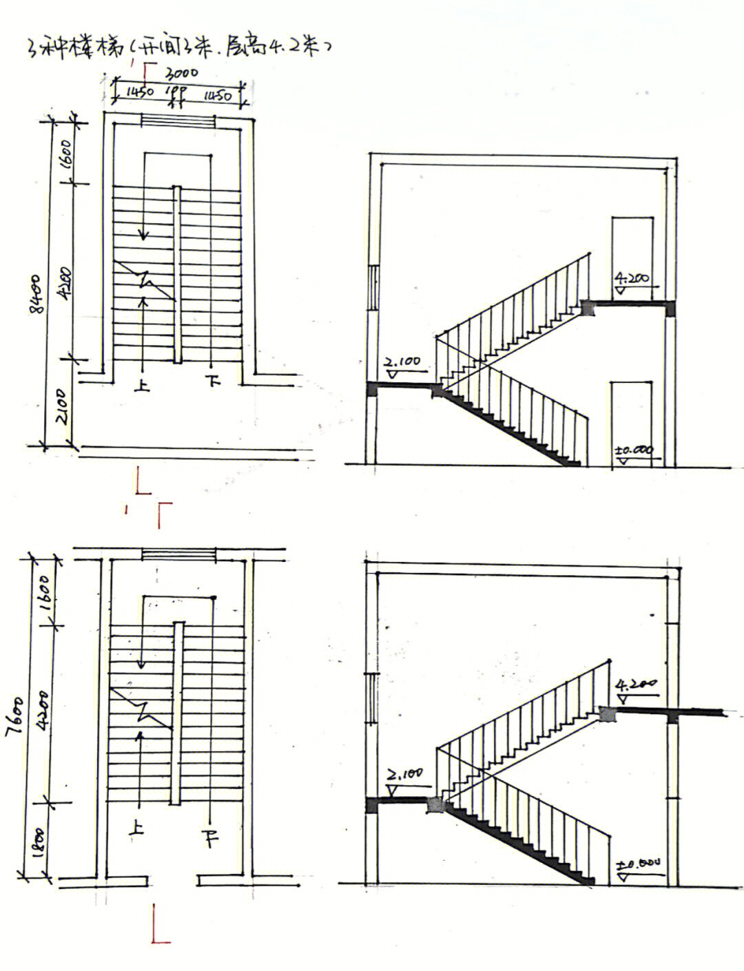 day 15 打卡三种楼梯画法,常见无障碍卫生间以及报告厅