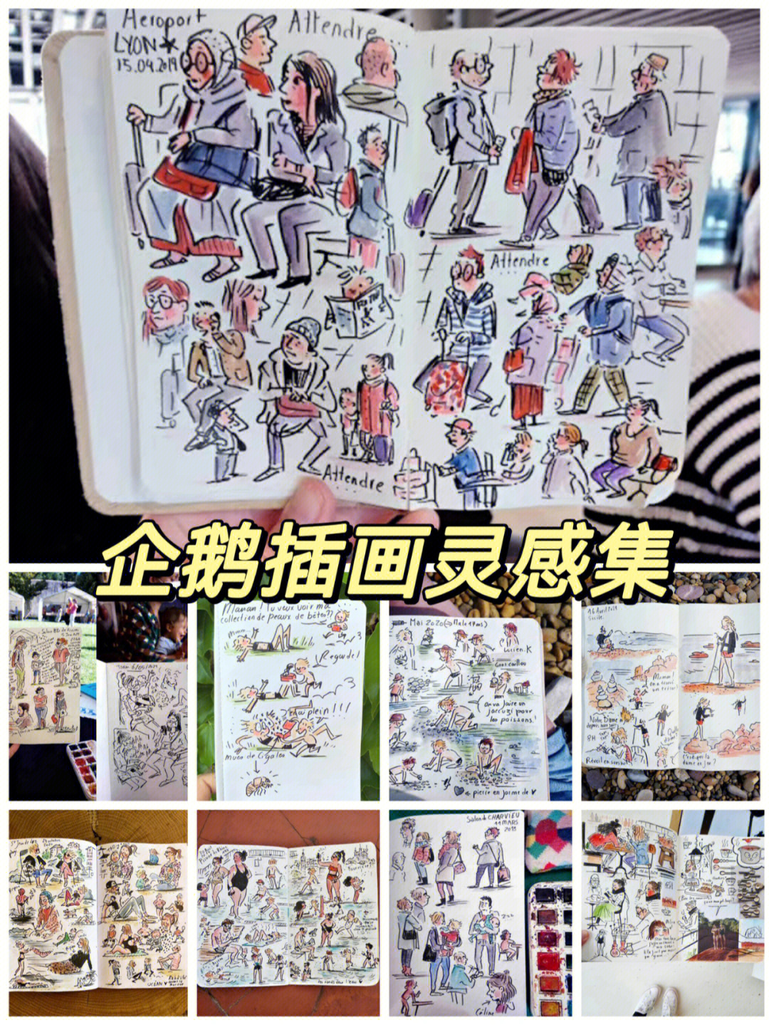 企鹅插画灵感集速写的意义