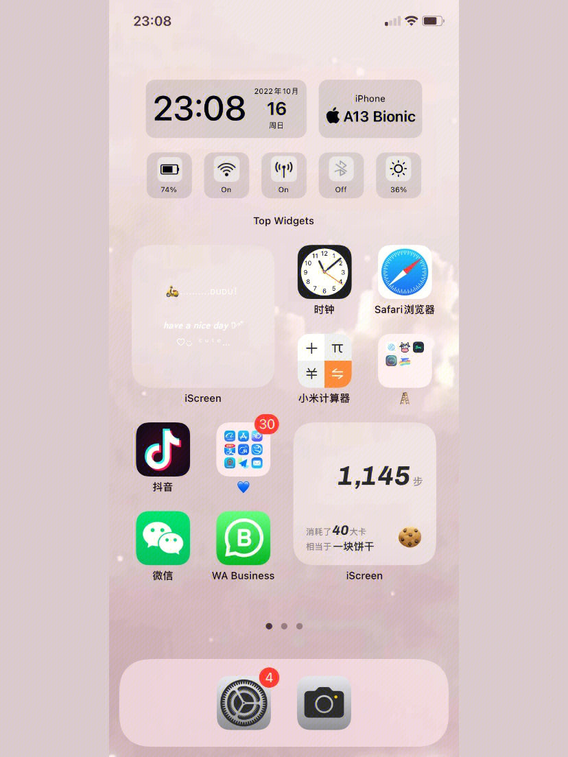 ios桌面整理我的iphone极简桌面