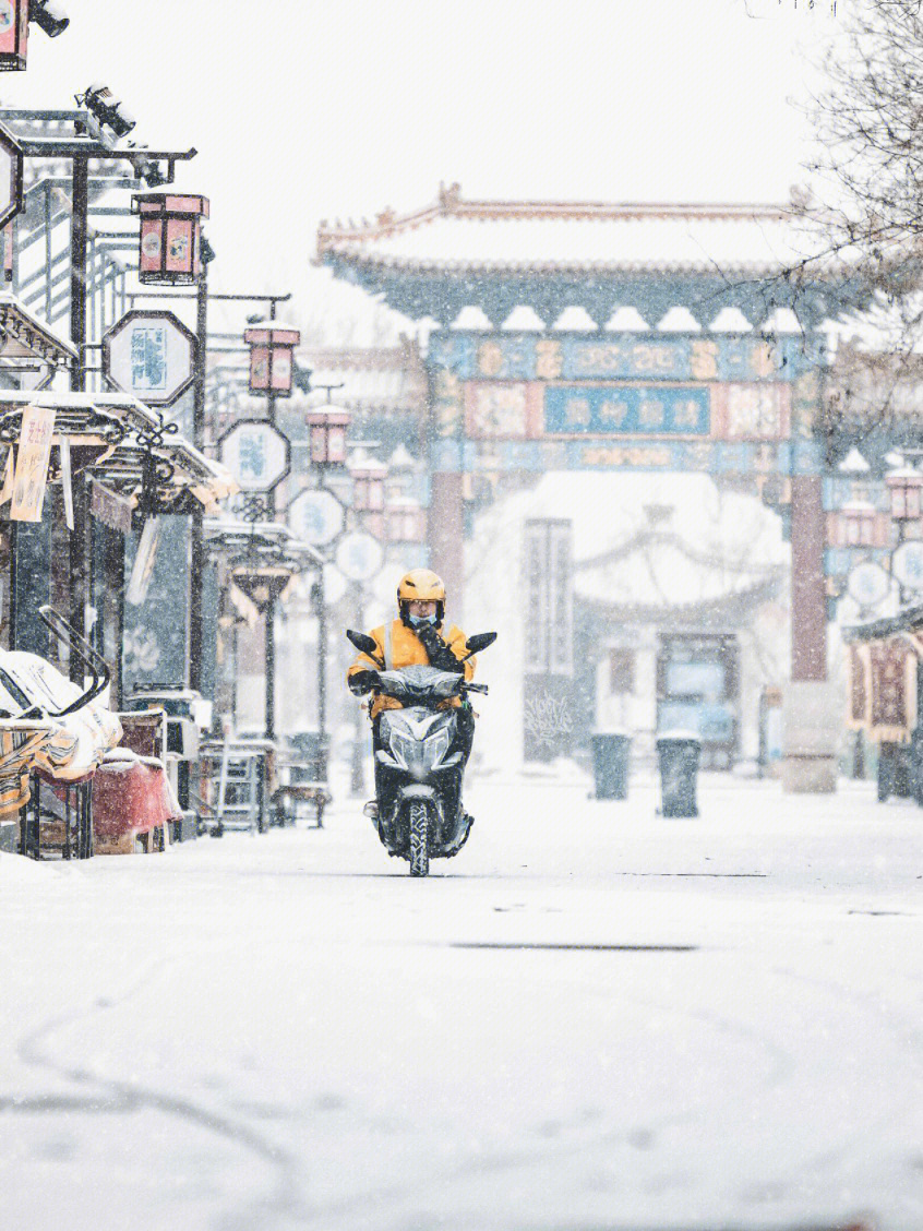 雪天街景