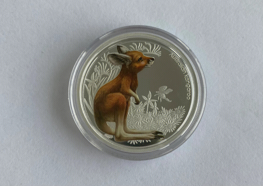 澳大利亚于2011年发行森林宝贝银币一套五枚,每枚1/2oz这枚是袋鼠