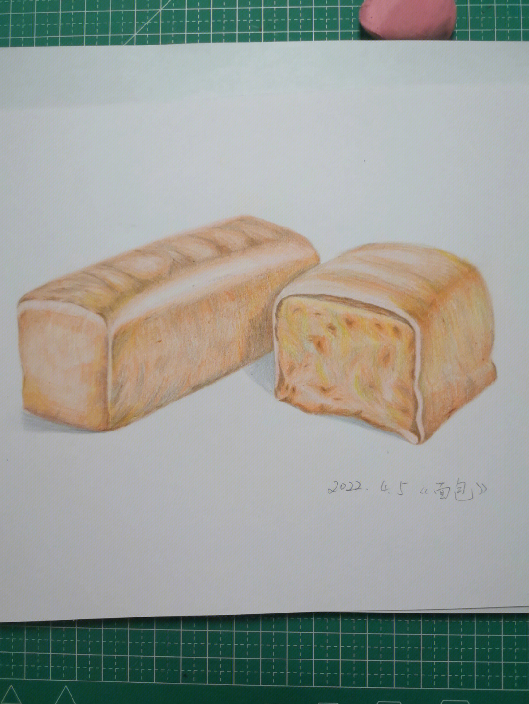 面包结构素描图片