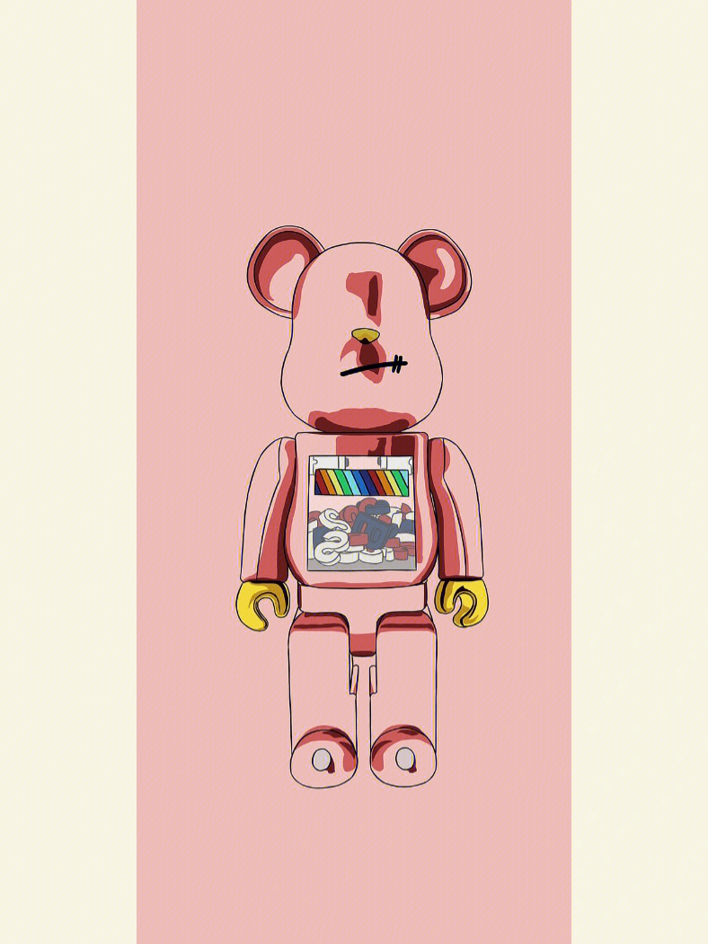 暴力熊粉色手机壁纸图片