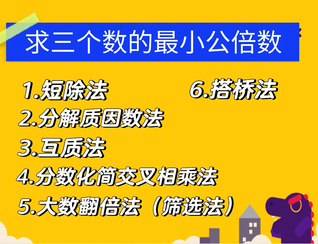 求最小公倍数的方法图片