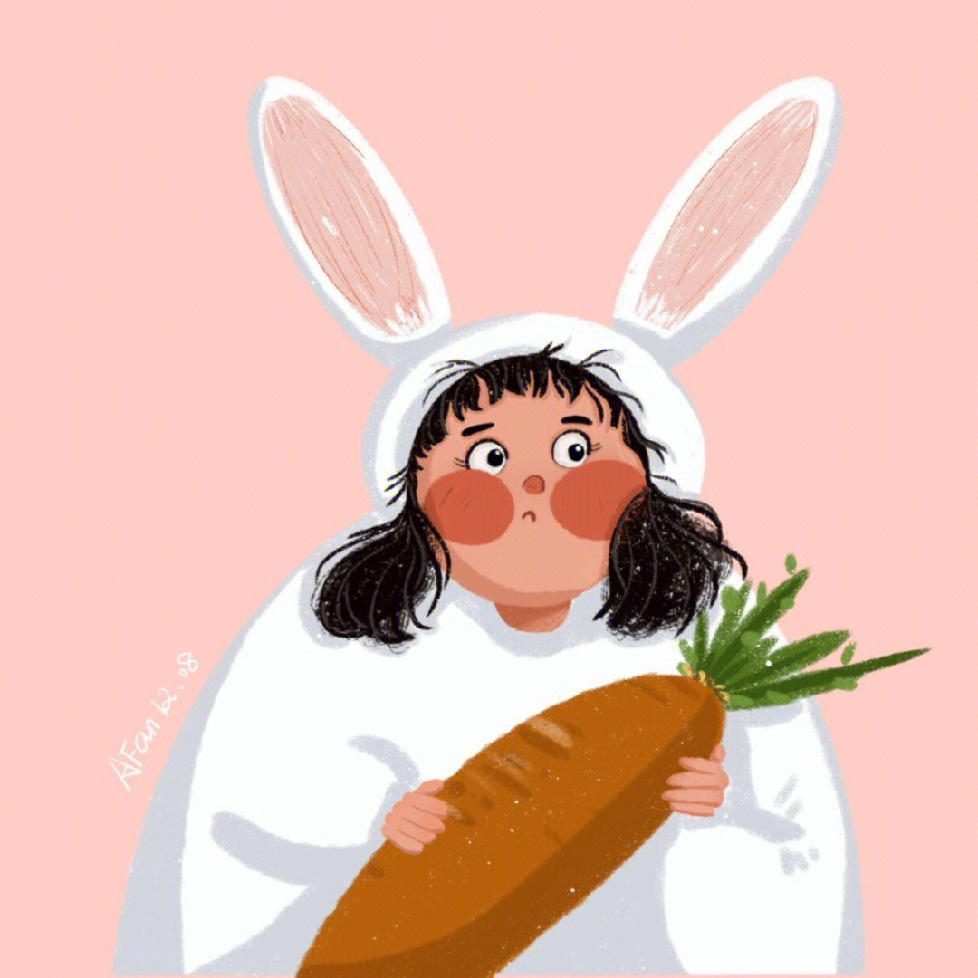 兔年兔子情头一对萝卜白菜各有所
