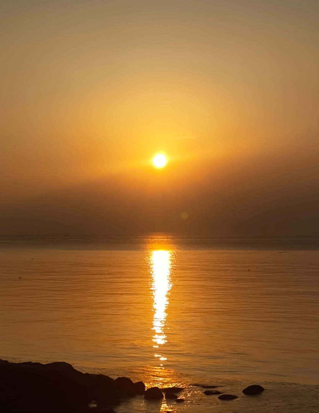 青岛海边日出