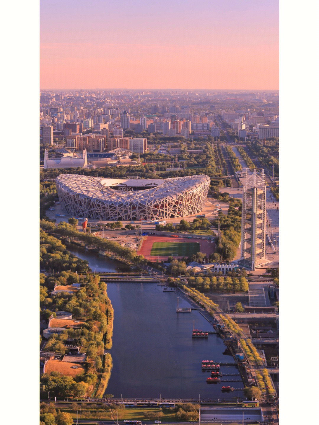 北京奥林匹克塔怎么画图片