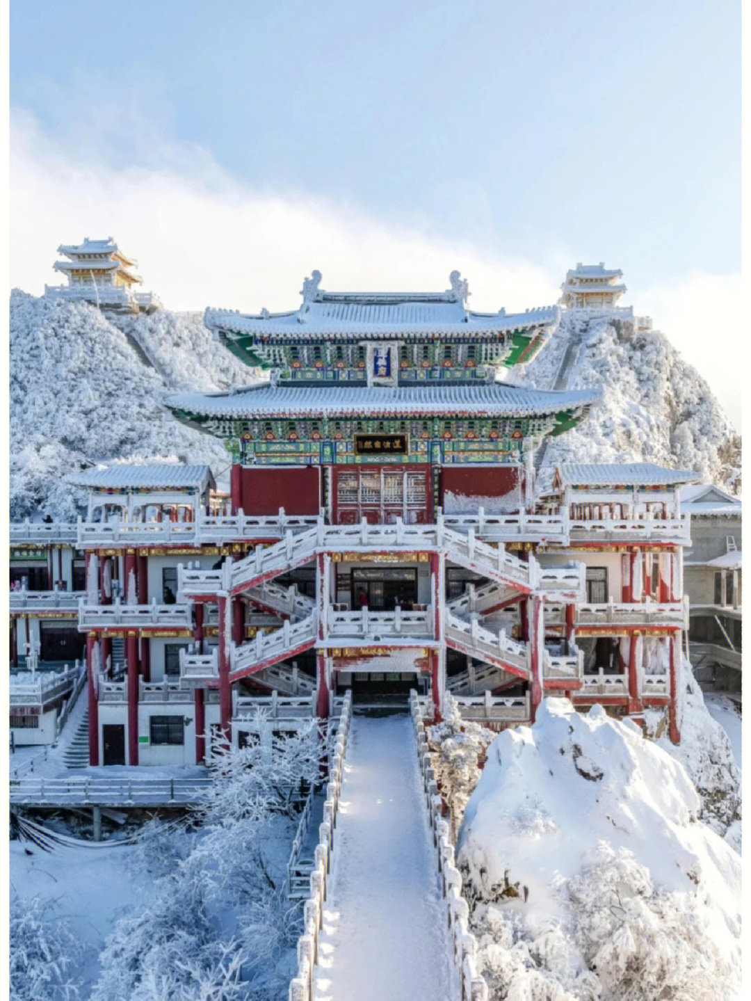 洛阳老君山雪景yyds