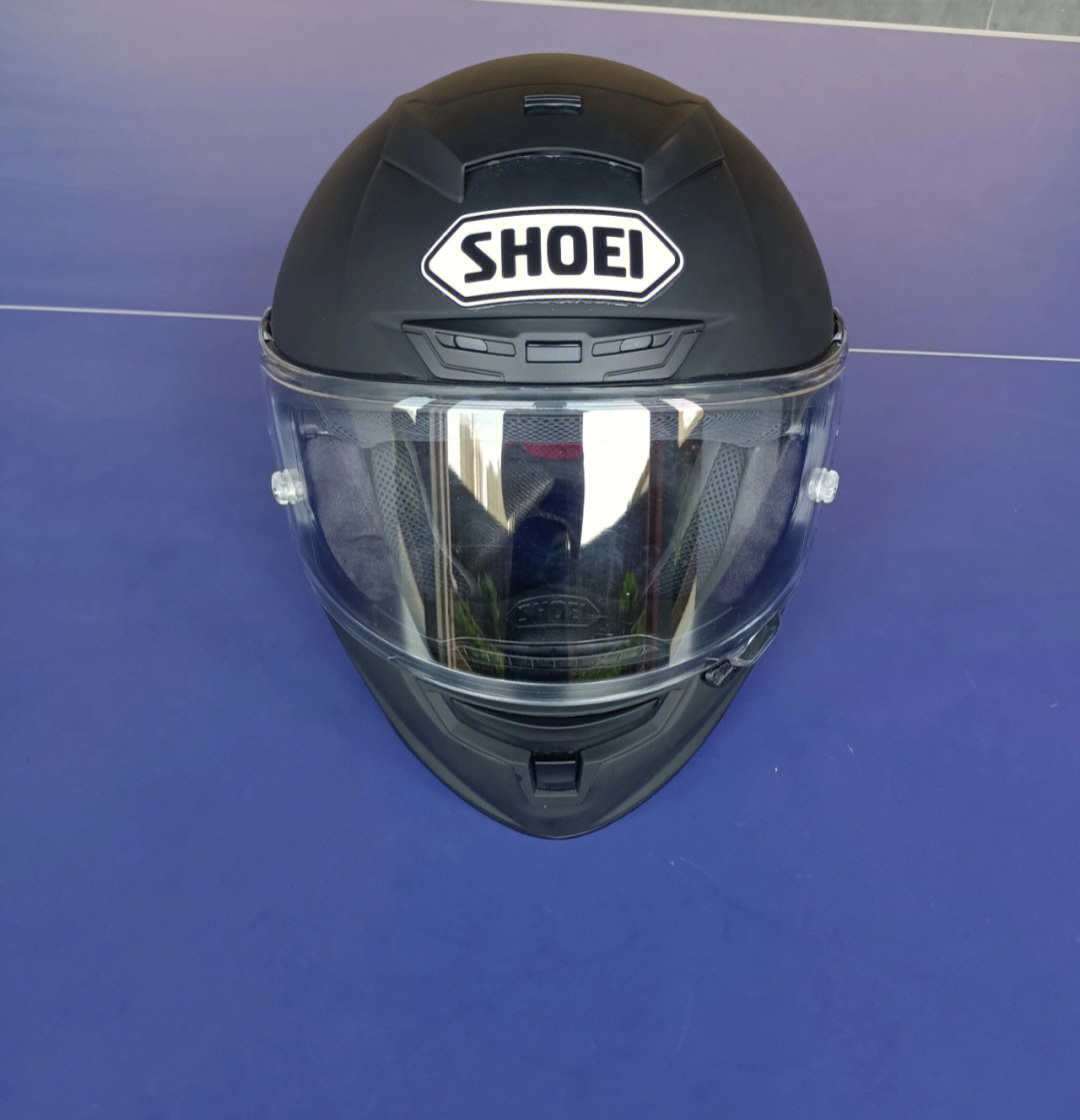 shoeix14哑黑玻璃钢顶配版摩托车机车头盔
