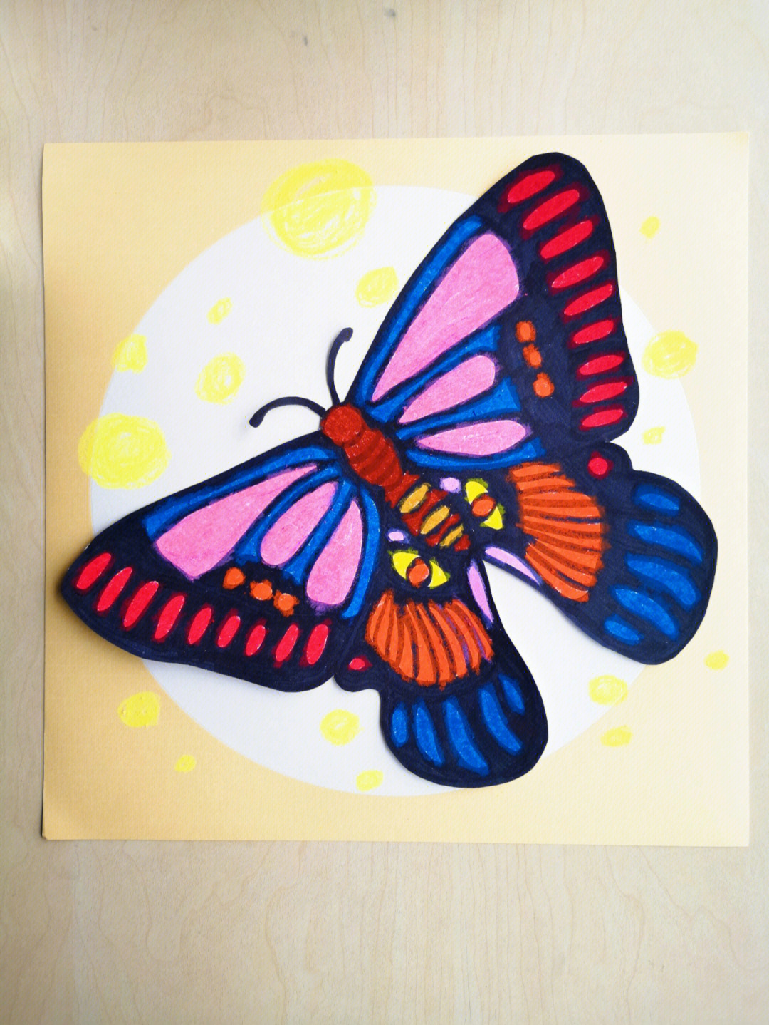 儿童画蝴蝶