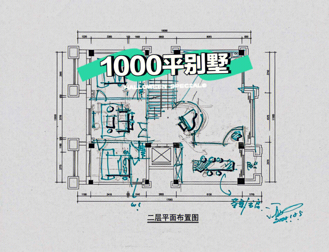 2000平别墅平面设计图图片