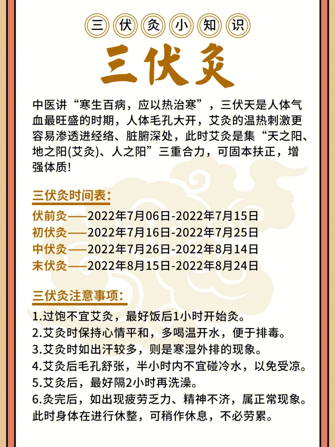 2021年三伏灸时间表图图片