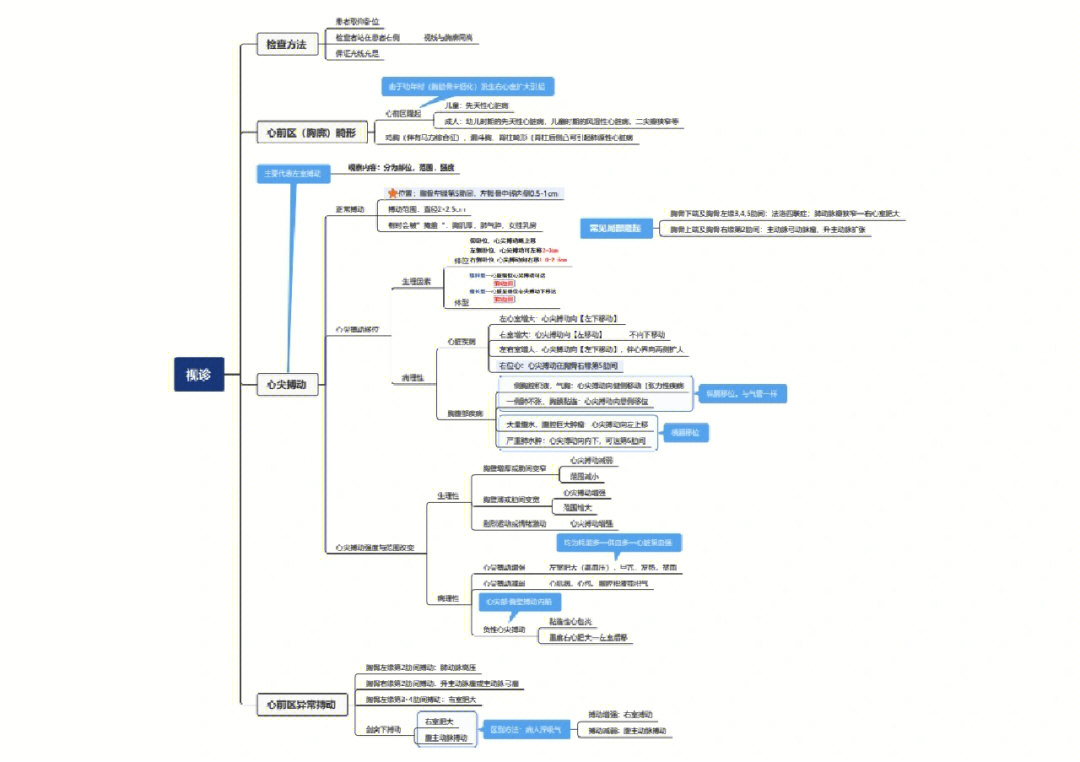 心脏检查思维导图图片
