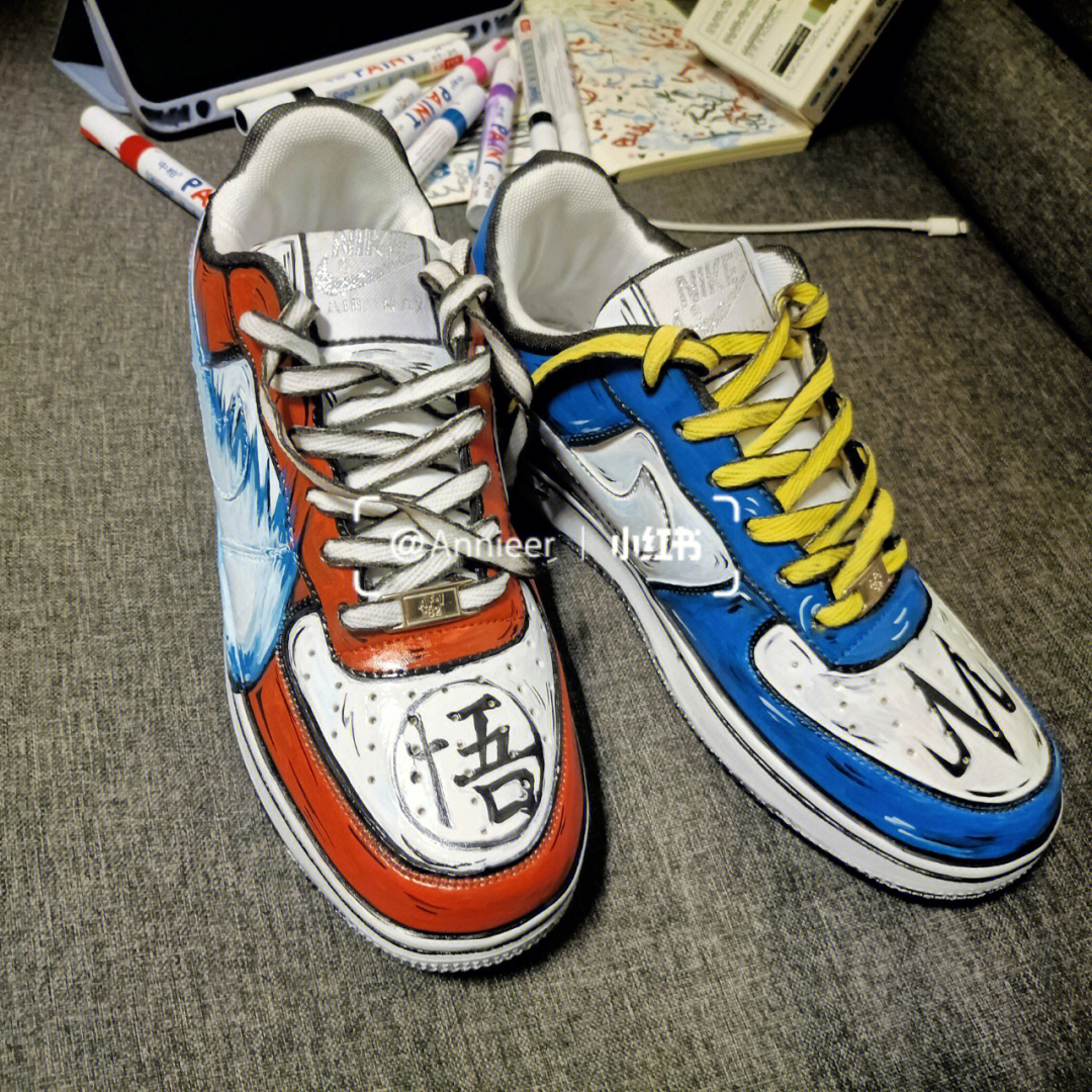 空军一号手绘鞋子涂鸦airforce1custom