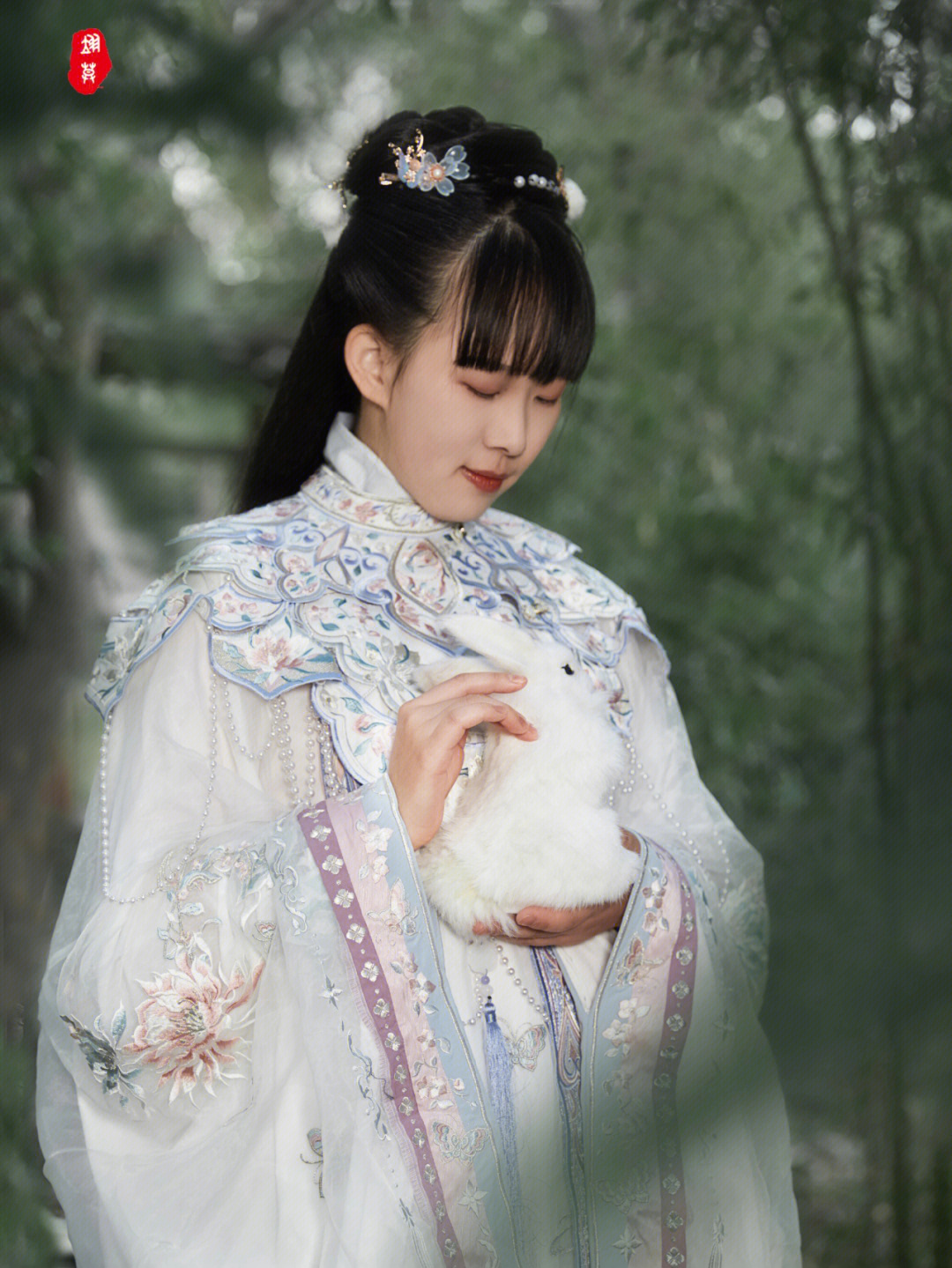 穿汉服游梅花洲汉服古风人像摄影