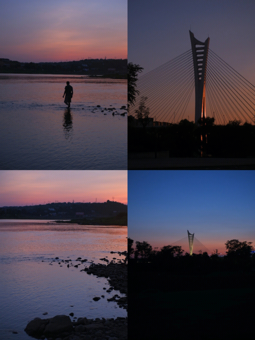 泸州沱六桥的晚霞