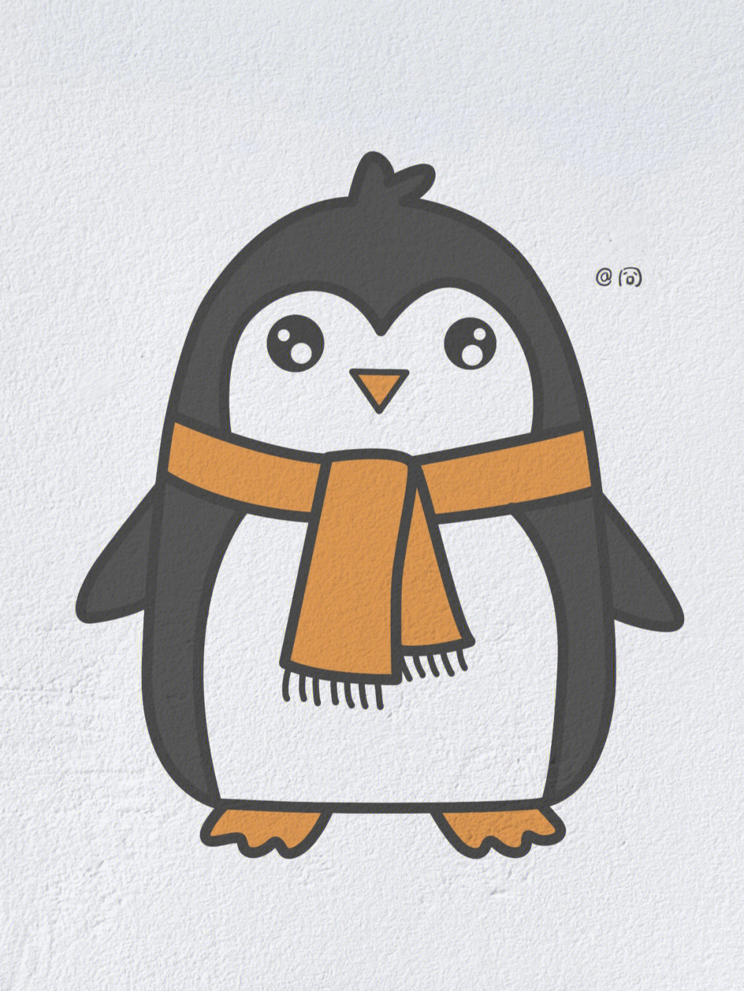 可爱小企鹅简笔画图片图片