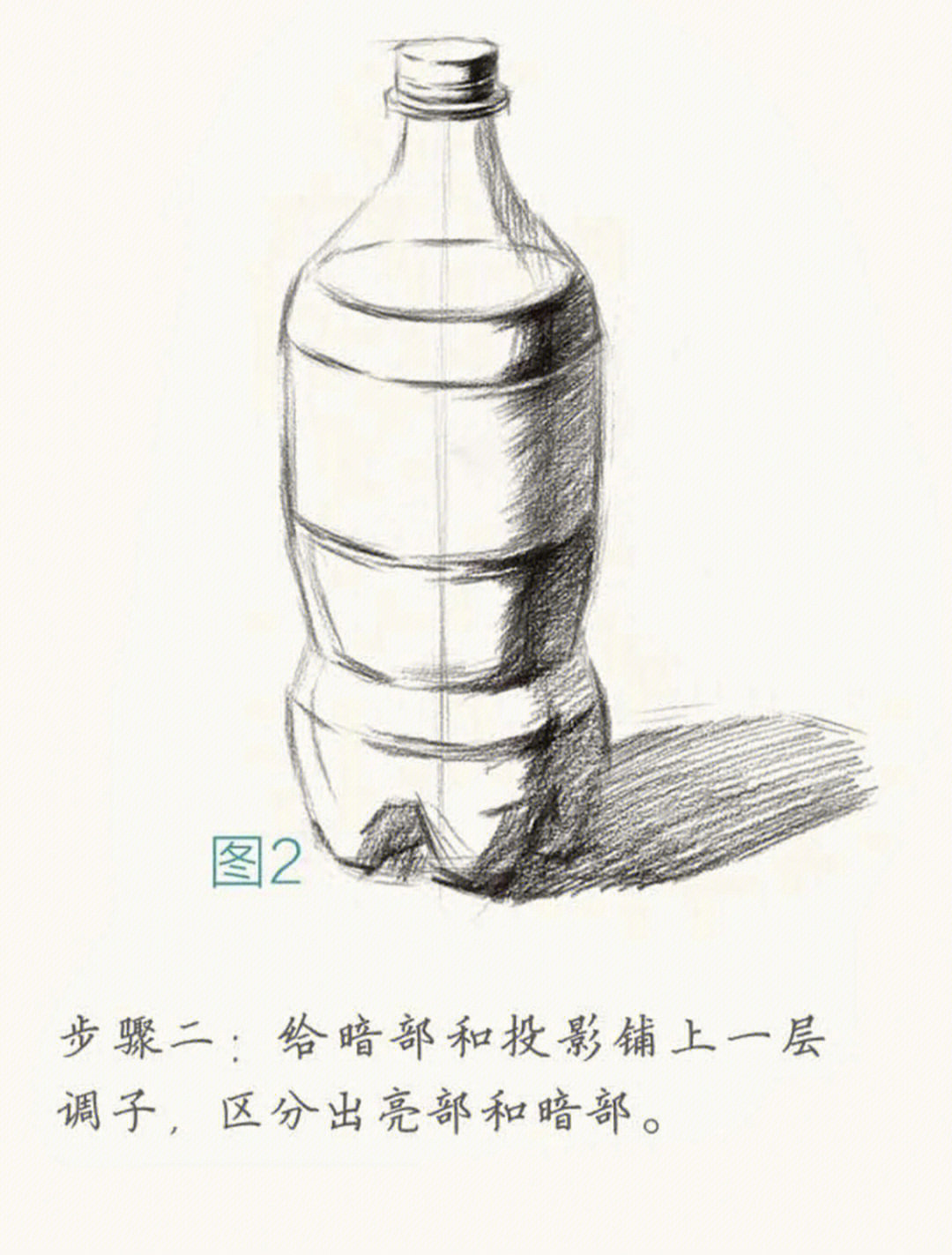 瓶子结构素描画法步骤图片