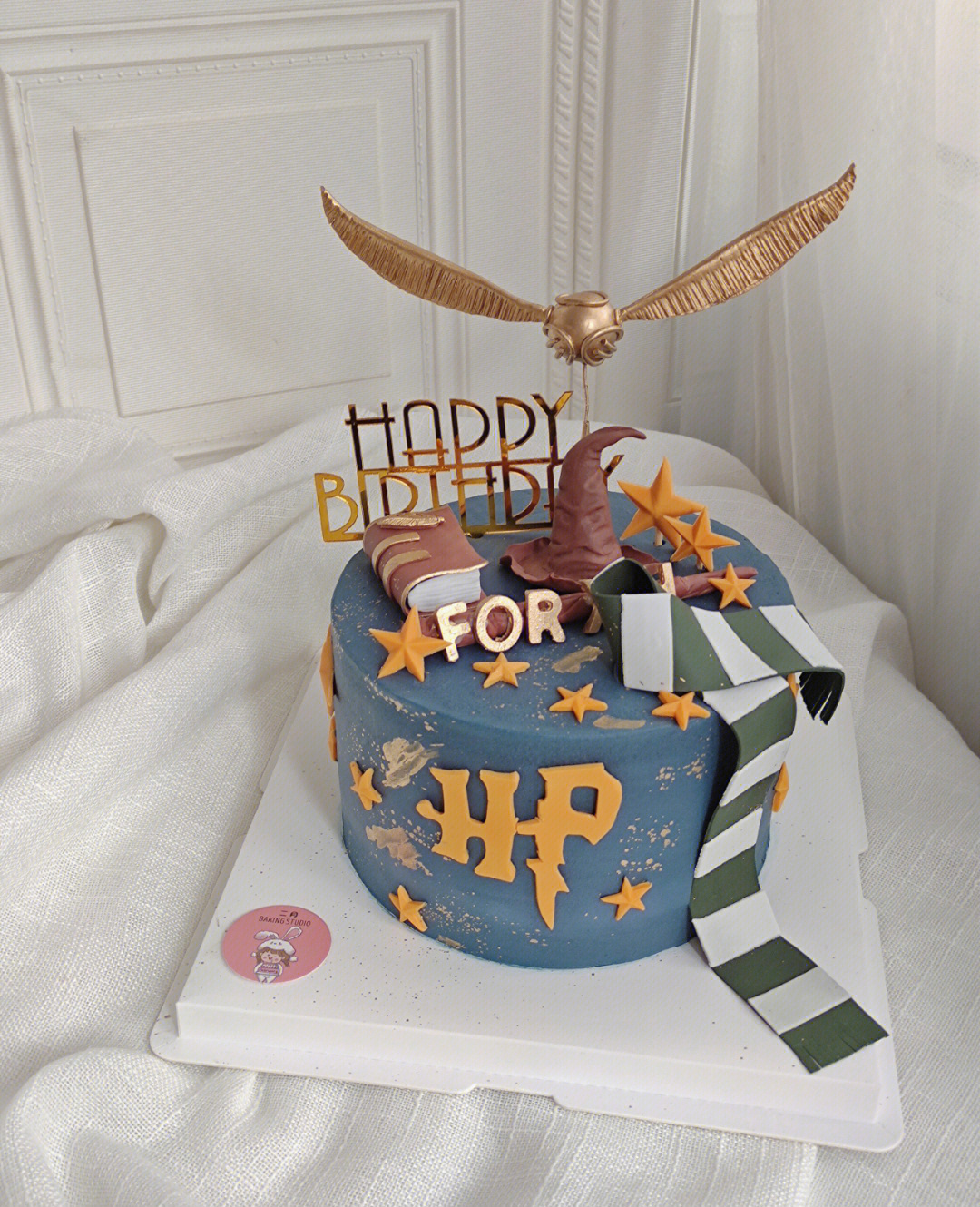 哈利波特里的生日蛋糕图片