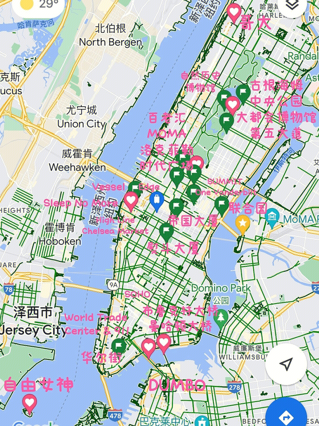 纽约世贸大厦地图图片