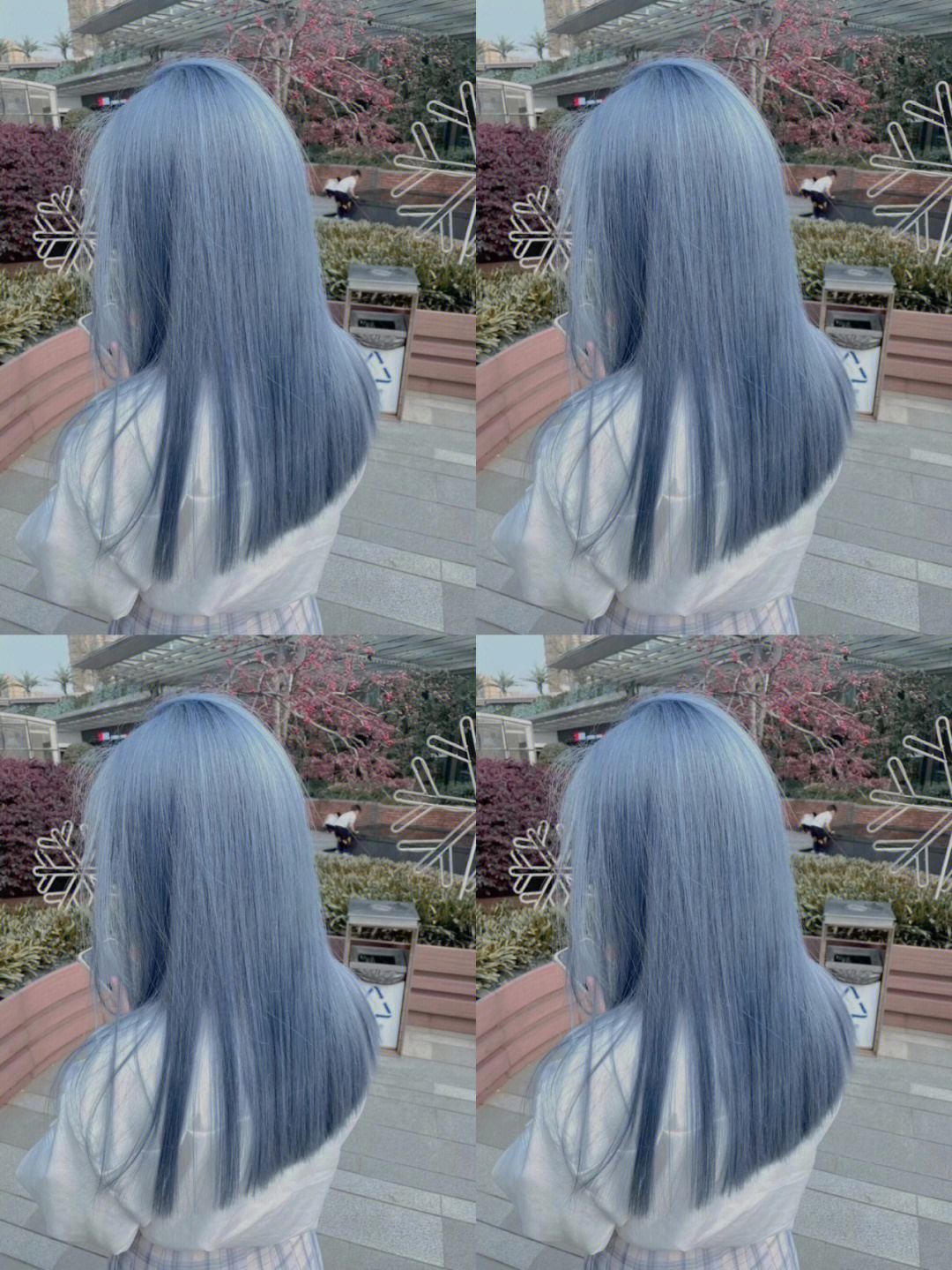 都说漂发上头发蓝灰色实在是太喜欢了
