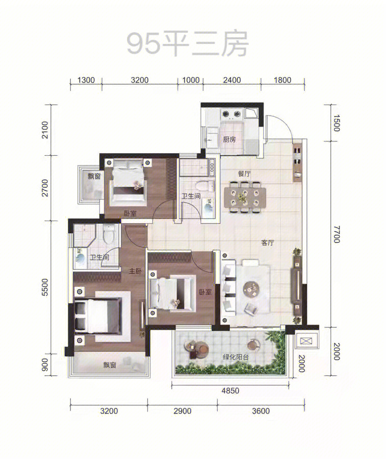 壹府澜庭房型图图片